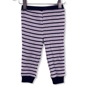 Something Navy Waffle Knit Striped Pajama‎ Pants New 12-18 month